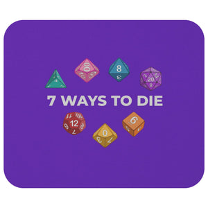 7 Ways To Die Mousepad - 7WPurple - Mousepads