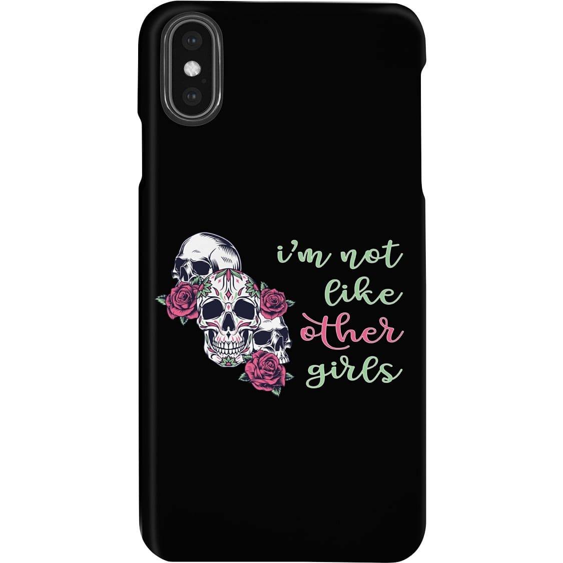 All Nerds Here I’m Not Like Other Girls Phone Case - Snap * iPhone * Samsung * - iPhone XS Max Case / Gloss / Apparel