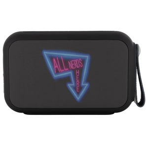 All Nerds Here Neon Logo Bluetooth Speaker - Bluetooth Speaker - All Nerds Here