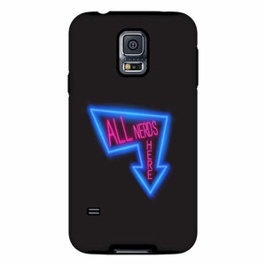 All Nerds Here Neon Logo Phone Case - Tough - Samsung Galaxy S5 - All Nerds Here
