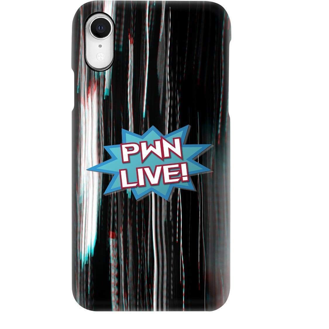 All Nerds Here PWN LIVE! Logo Phone Case - Snap * iPhone * Samsung * - iPhone XR Case / Gloss / All Nerds Here