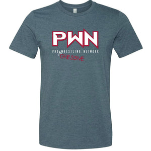All Nerds Here PWN Progressive Logo TS Unisex Premium Tee - Heather Slate / XS