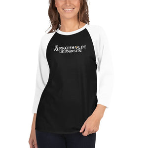 Arkenholdt 0AU Unisex Premium 3/4 Sleeve Raglan - Black/White / XS