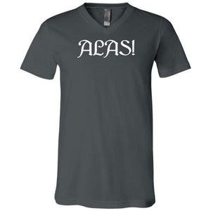Arkenholdt ALAS! Unisex Premium V-Neck Tee - Asphalt / S