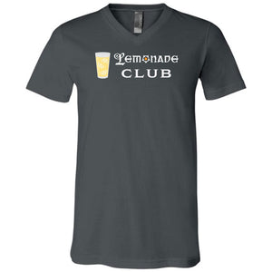 Arkenholdt Lemonade Club Unisex Premium V-Neck Tee - Asphalt / S