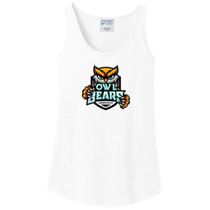 Arkenholdt Owlbears Team Logo Womens Core Cotton Tank - White / XS