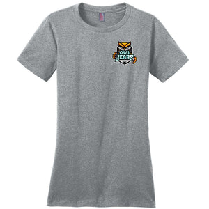Arkenholdt Owlbears Team Logo Womens Premium Tee - Heathered Steel / XS