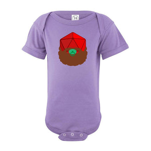 Baby Beard20 Unisex Baby Fine Jersey Onesie Bodysuit - Lavender / NB