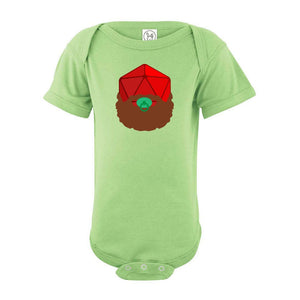 Baby Beard20 Unisex Baby Fine Jersey Onesie Bodysuit - Key Lime / NB