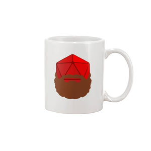 Beard 20 D20 15oz Coffee Mug - White / 15OZ - SoMattyGameZ