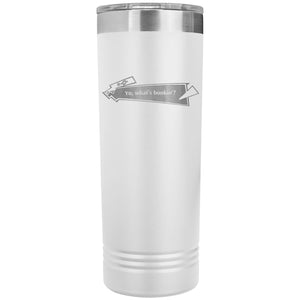Capster Cafe - Bonkin’ 22oz Skinny Tumbler - White - Drinkware