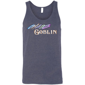 Chaos Goblin Unisex Premium Tank - Heather Navy / S