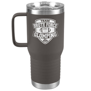 Chatty Fam Brute Force Glomping 20oz Travel Tumbler - Pewter - Tumblers