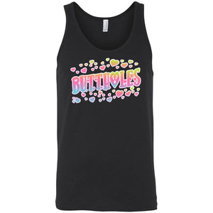 Chatty Fam Buttholes & Hearts Unisex Premium Tank - Black / S