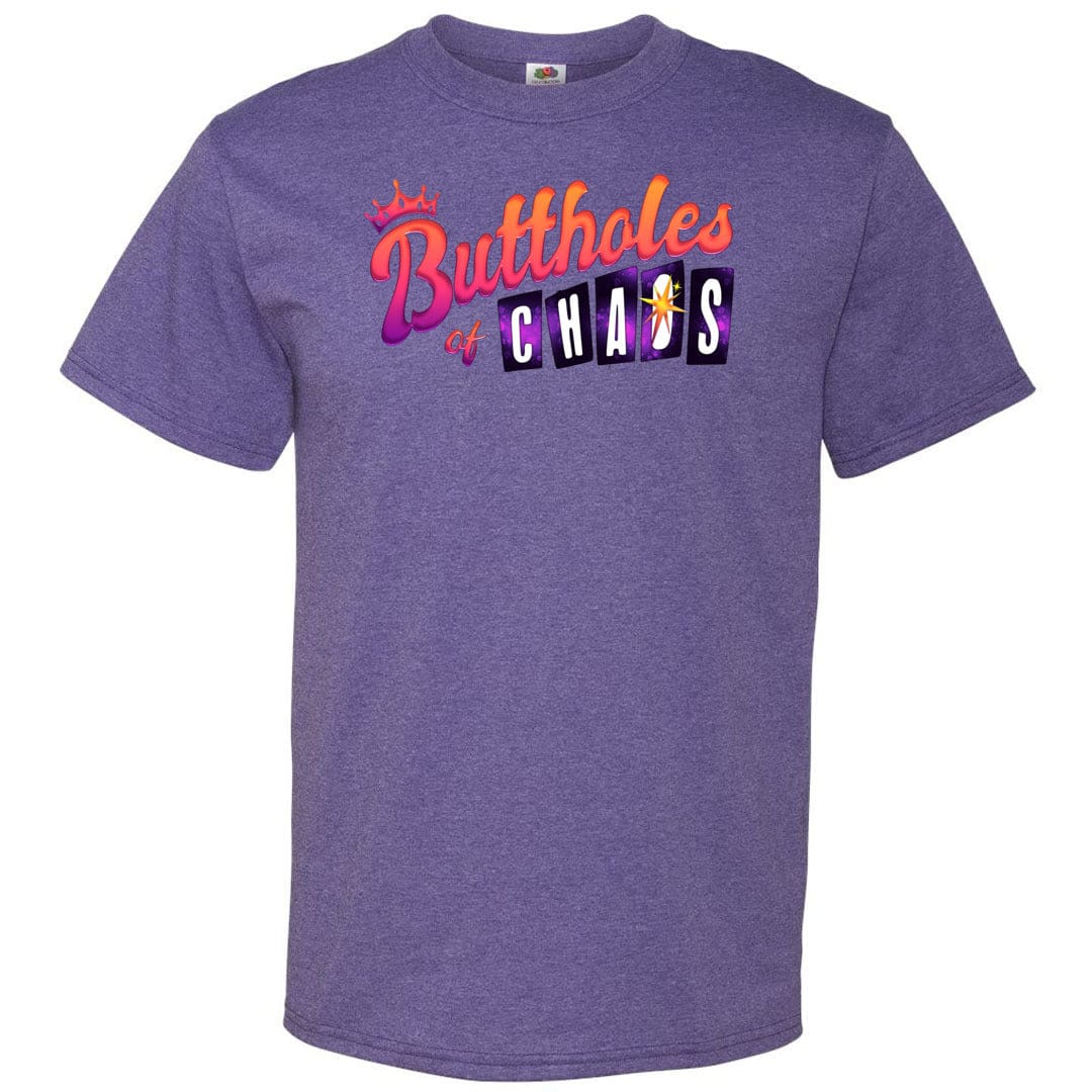 Chatty Fam Buttholes of Chaos Unisex Classic Tee - Retro Heather Purple / S