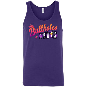 Chatty Fam Buttholes of Chaos Unisex Premium Tank - Team Purple / S