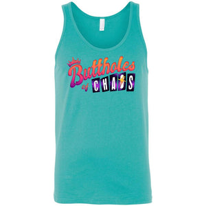 Chatty Fam Buttholes of Chaos Unisex Premium Tank - Teal / S