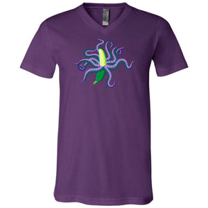 Chatty Fam Eldritch Banana: Parker’s Gift Unisex Premium V-Neck Tee - Team Purple / S