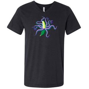 Chatty Fam Eldritch Banana: Parker’s Gift Unisex Premium V-Neck Tee - Vintage Black / S