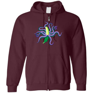 Chatty Fam Eldritch Banana: Parker’s Gift Unisex Zip Hoodie - Maroon / S