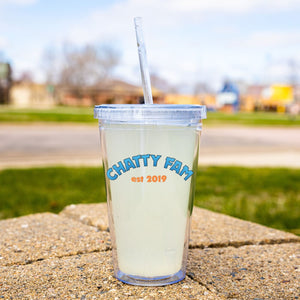 Chatty Fam Est 2019 16oz Acrylic Tumbler - Drinkware