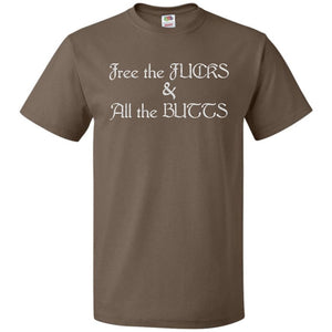 Chatty Fam Free the FUCKS & All the BUTTS Unisex Classic Tee - Chocolate / S