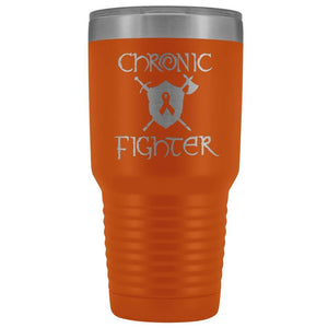 Chronic Fighter Ribbon 30oz Vacuum Tumbler - Orange - Tumblers