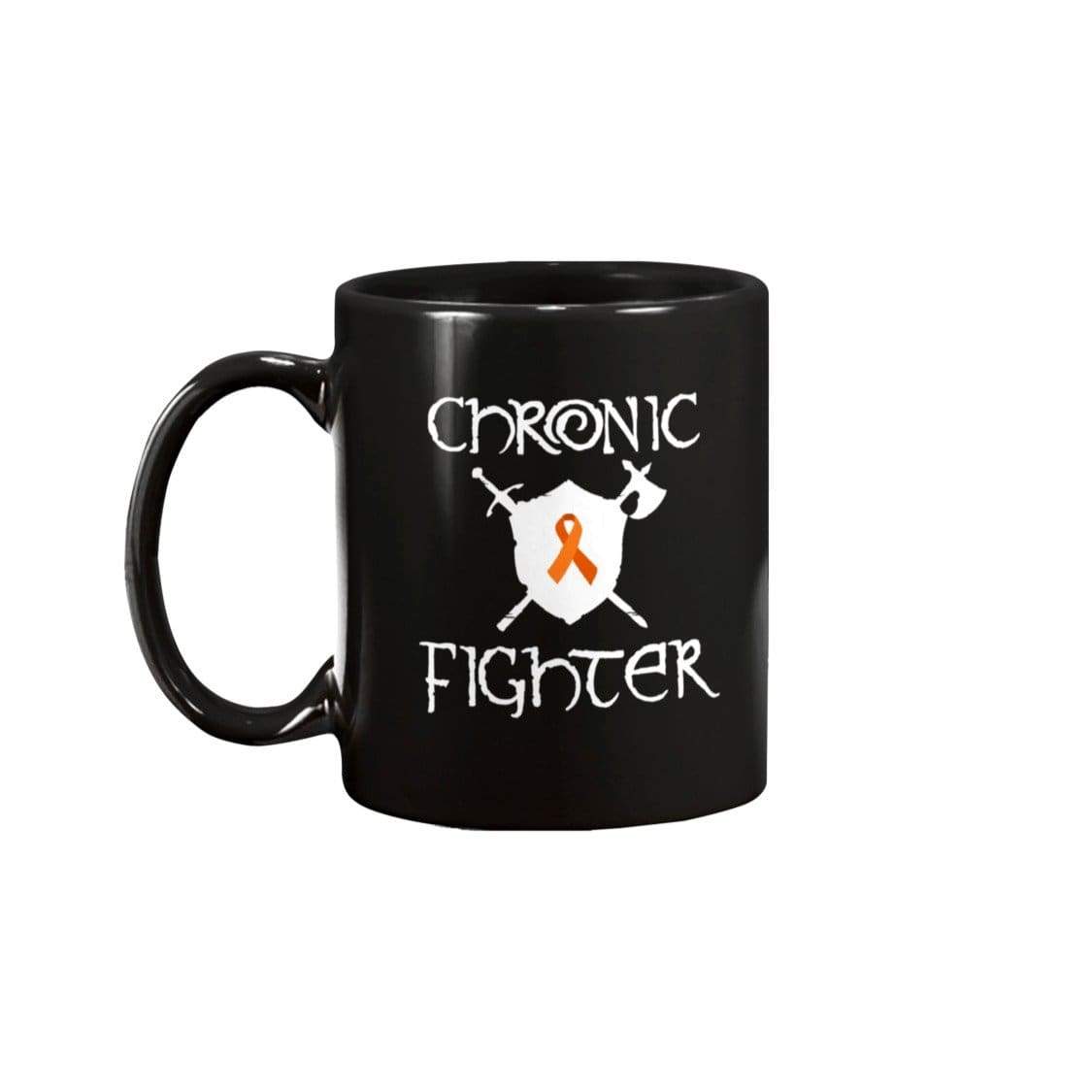 Chronic Fighter White Arms MS Ribbon 11oz Coffee Mug - Mugs