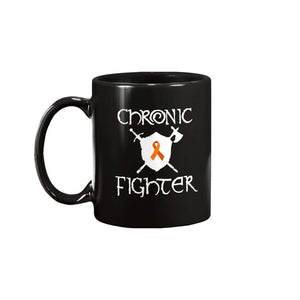 Chronic Fighter White Arms MS Ribbon 15oz Coffee Mug - Mugs