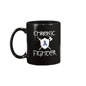Chronic Fighter White Arms RA Ribbon 11oz Coffee Mug - Mugs
