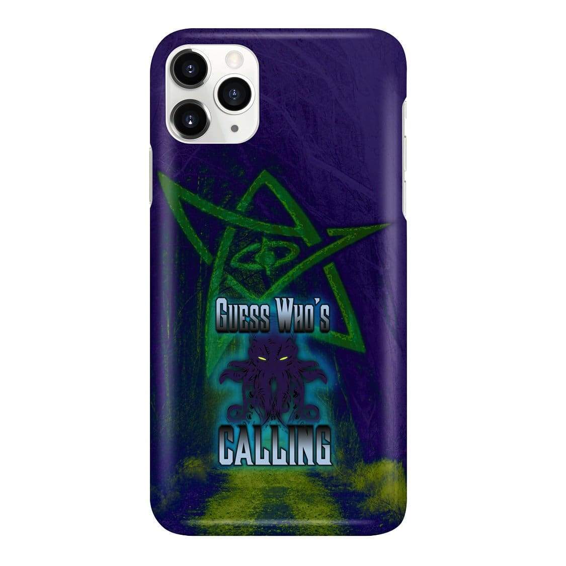Cthulhu - Guess Who’s Calling Phone Case - Snap * iPhone * Samsung * - iPhone 11 Pro Max Case / Gloss / Apparel