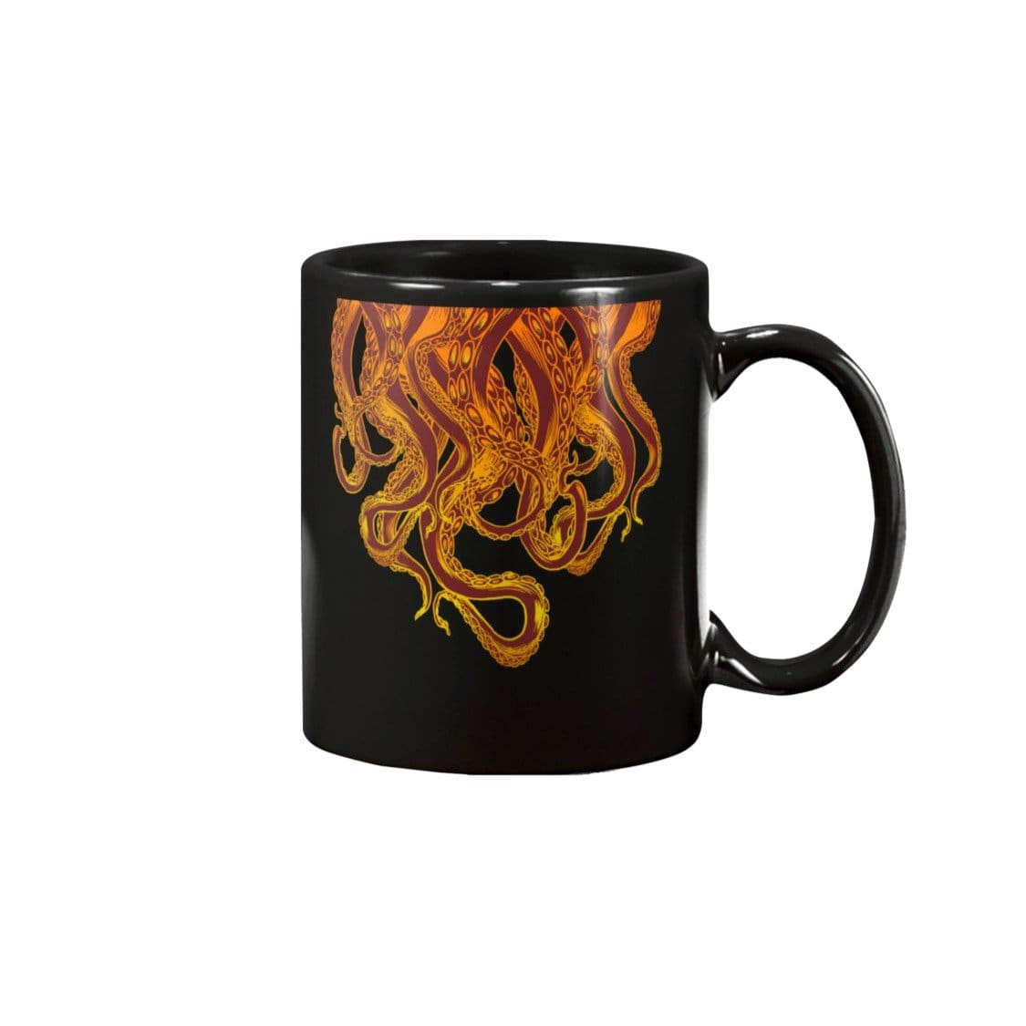 Cthulhu - Tentacles Bloodied 15oz Coffee Mug - Black / 15OZ - Mugs