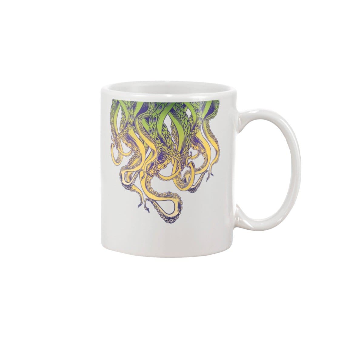 Cthulhu - Tentacles Frayed 15oz Coffee Mug - White / 15OZ - Mugs