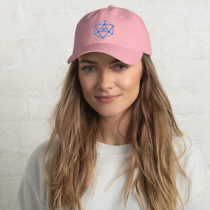 D20 Classic Teal Crit Classic Dad Cap - Pink - SoMattyGameZ