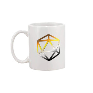 D20 Critical Pride Bear Pride 11oz Coffee Mug - White / 11OZ - Mugs