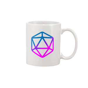 D20 Critical Pride Bi Pride 11oz Coffee Mug - White / 11OZ - Mugs
