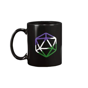 D20 Critical Pride GenderQueer Pride 11oz Coffee Mug - Mugs