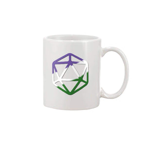 D20 Critical Pride GenderQueer Pride 11oz Coffee Mug - Mugs