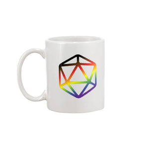 D20 Critical Pride Inclusive Pride 11oz Coffee Mug - Mugs