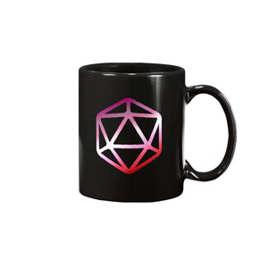 D20 Critical Pride Lesbian Pride 11oz Coffee Mug - Mugs
