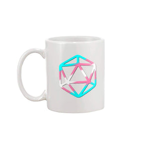 D20 Critical Pride Trans Pride 15oz Coffee Mug - White / 15OZ - Mugs