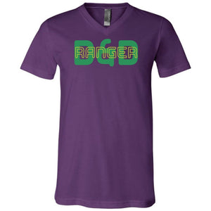 D&D Fusion Ranger Unisex Premium V-Neck Tee - Team Purple / S