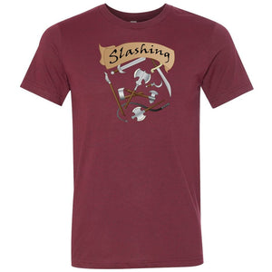 D&D What’s Your Damage? Slashing Unisex Premium Tee - Heather Cardinal / XS