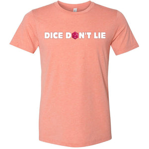 Dice Don’t Lie Unisex Premium Tee - Heather Prism Sunset / XS