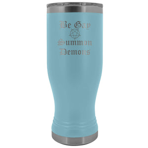 Dice Priori Be Gay Summon Demons 20oz Boho Vacuum Tumbler - Light Blue - Tumblers