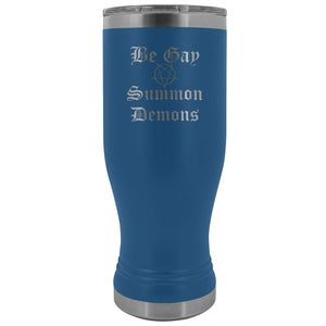 Dice Priori Be Gay Summon Demons 20oz Boho Vacuum Tumbler - Blue - Tumblers