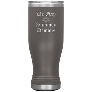 Dice Priori Be Gay Summon Demons 20oz Boho Vacuum Tumbler - Pewter - Tumblers