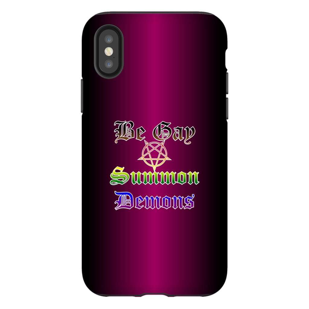 Dice Priori Be Gay Summon Demons Inclusive Phone Case - Tough - Premium Glossy Tough Case / iPhone X
