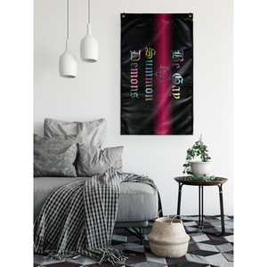Dice Priori Be Gay Summon Demons Mottled Wall Flag - Dice Priori