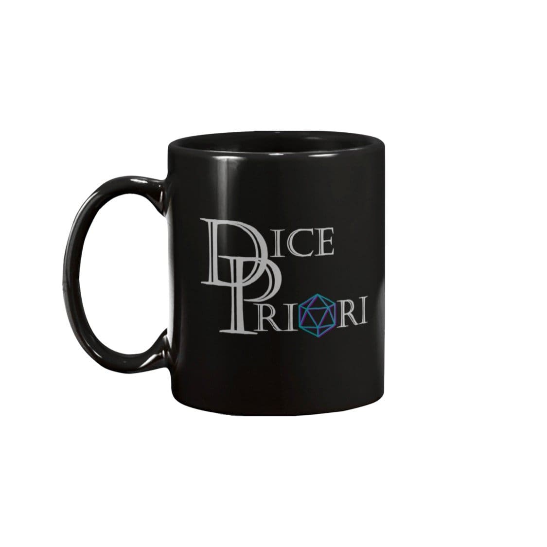 Dice Priori Classic Text Logo 11oz Coffee Mug - Black / 11OZ - Dice Priori